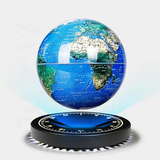 3D Magnetic Levitation Globe - 6/8 Inch LED Night Light Ornament