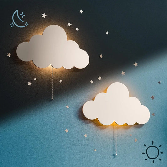 2 Pack Cloud Night Light for Kids Room